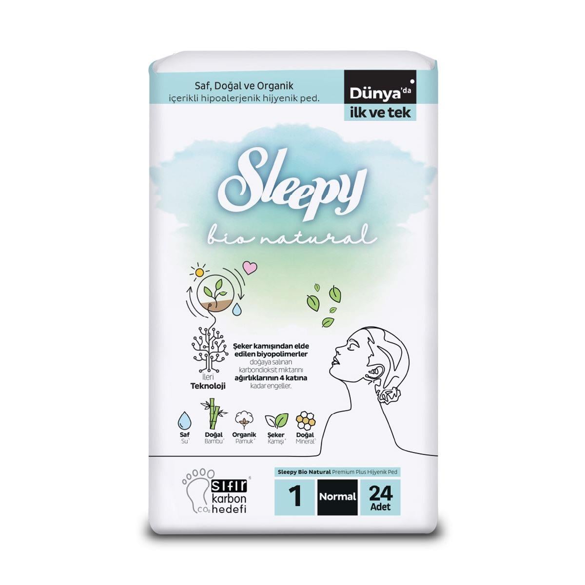SLEEPYSLEEPY BİO NATURAL SÜPER ECO NORMAL 24 ADET