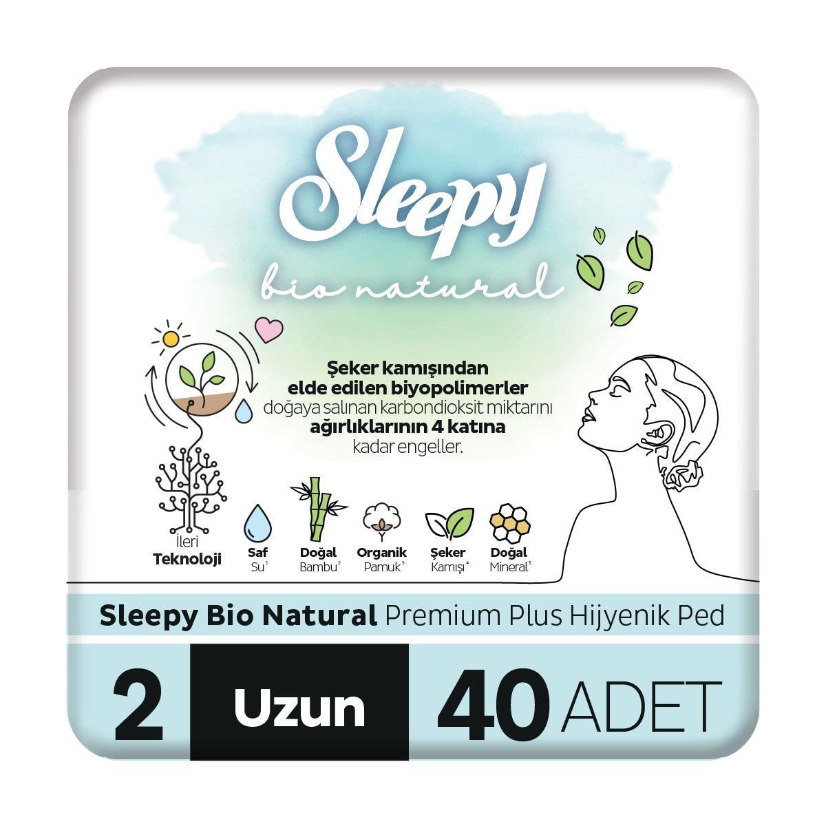 SLEEPYSLEEPY BİO NATURAL SÜPER ECO UZUN 20 ADET