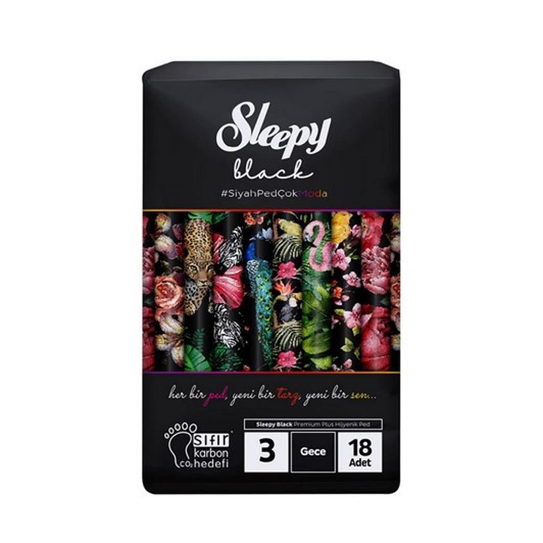 SLEEPYSLEEPY BLACK SUPER ECO GECE 18'Lİ