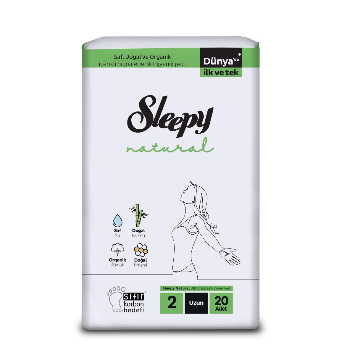 SLEEPYSLEEPY NATURAL SÜPER ECO UZUN 20 ADET