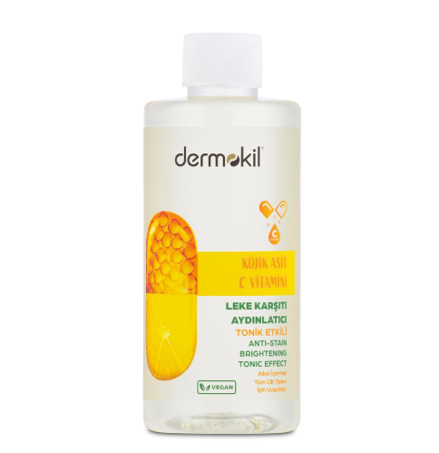 TemizleyicilerDERMOKİLDERMOKİL KOJİK ASİT C VİTAMİNİ LEKE KARŞITI TONİK 200 ML