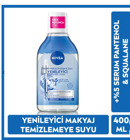 TemizleyicilerNİVEANİVEA SERUM İÇERİKLİ YENİLEYİCİ MİCELLAR MAKYAJ TEMİZLEME SUYU 400 ML