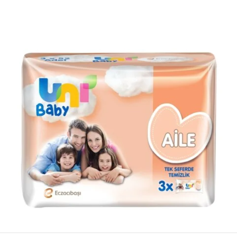 UNİ BABYUNİ BABY AİLE ISLAK MENDİL 3X52