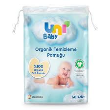 UNİ BABYUNİ BABY BEBEK TEMİZLEME PAMUĞU 60 LI