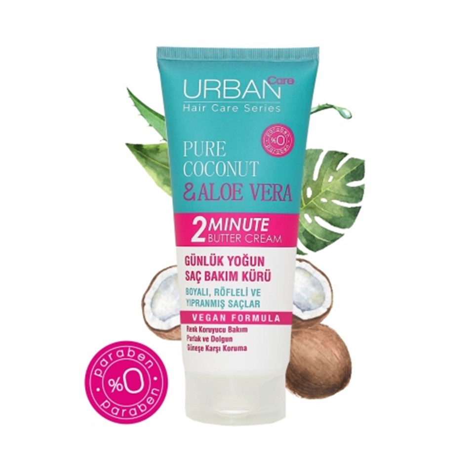 URBAN CARE PURE COCONUT VE ALOE VERA GÜNLÜK SAÇ BAKIM KREMİ