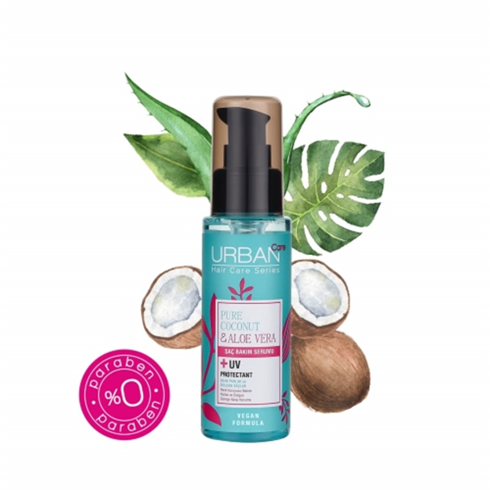 URBAN CARE SAF HİNDİSTAN CEVİZİ YAĞI VE ALOE VERA İÇEREN RENK KORUYUCU SERUM 75 ML