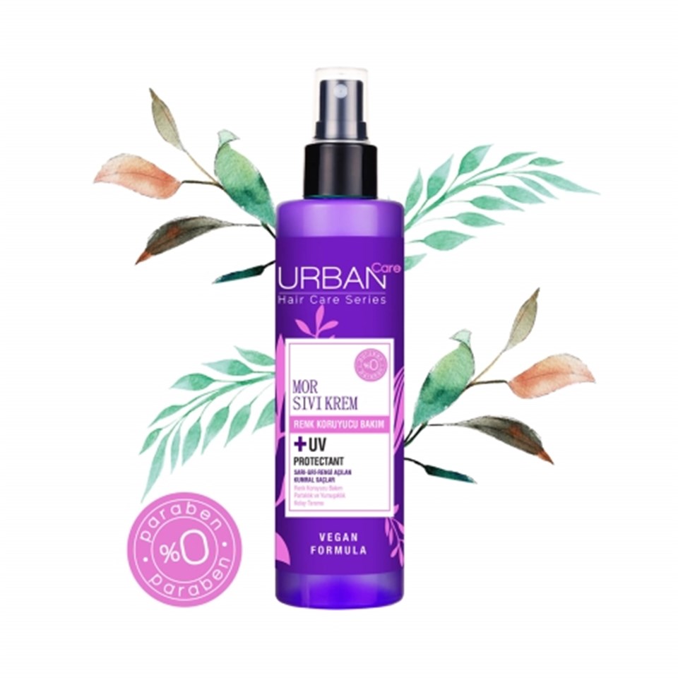 URBAN CARE TURUNCULAŞMA KARŞITI MOR ÇİFT FAZLI SIVI SAÇ BAKIM KREMİ 200 ML