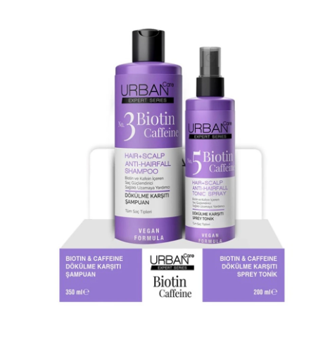 URBAN CAREURBAN CARE BİOTİN & CAFFEİNE ŞAMPUAN 350 ML + TONİK 200 ML