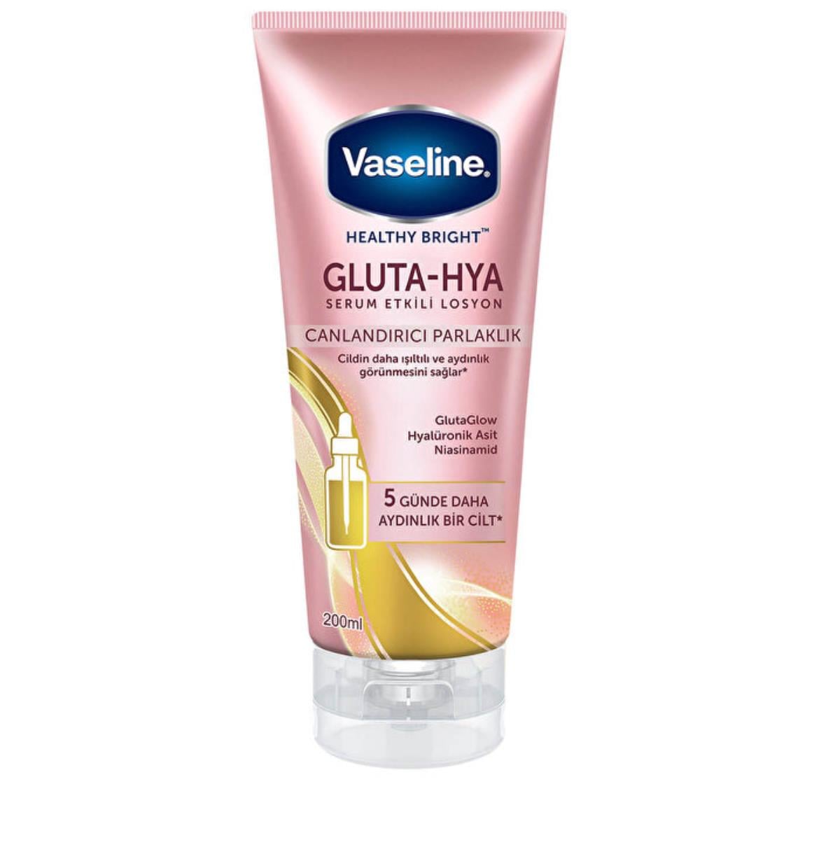 VASELİNEVASELİNE GLUTA-HYA SERUM ETKİLİ UV LEKE KARŞITI - YDINLATICI LOSYON 200 ML