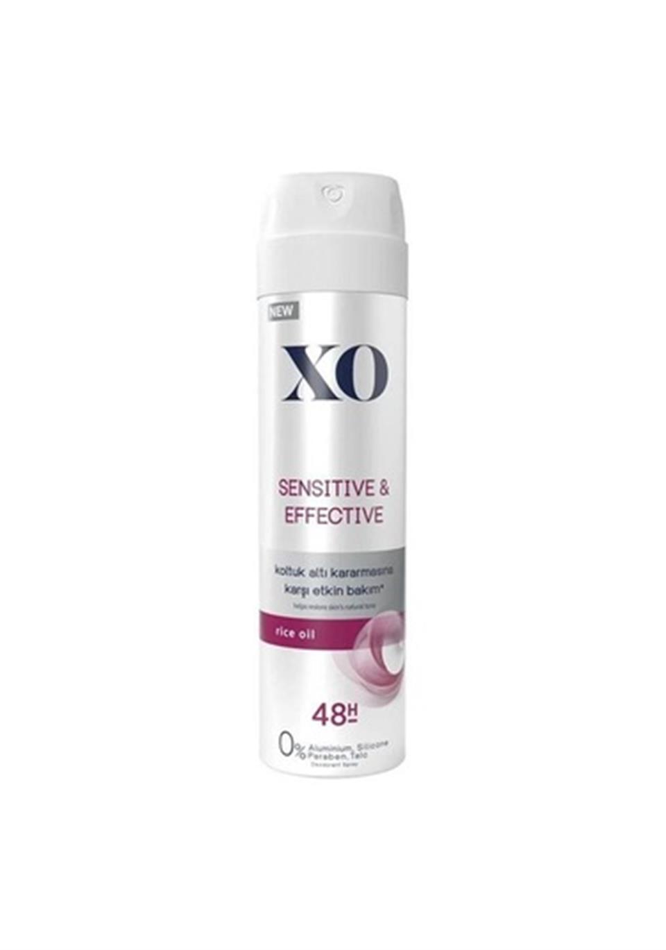 XO SENSİTİVE & EFFECTİVE KADIN DEODORANT SPREY 150ML