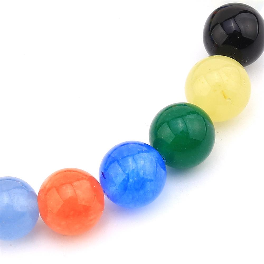 10 mm Mix Kuvars Taşı Boncuk