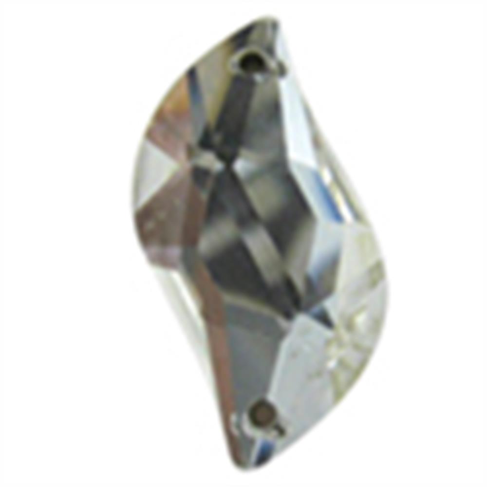 2 Delikli Dalga Şeklinde Dikme Kristal Taş