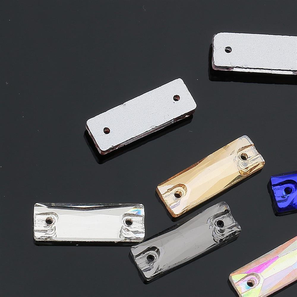 2 Delikli Dikdörtgen Dikme Kristal Taş