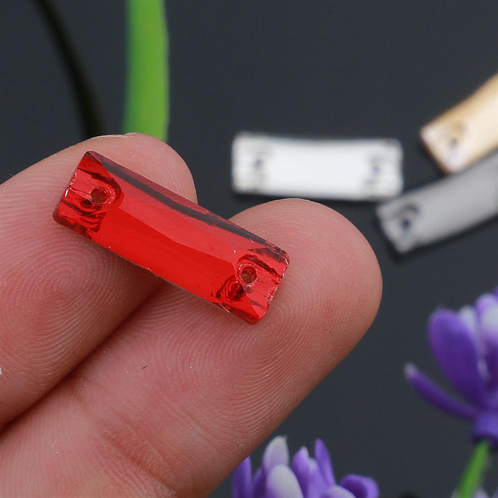 2 Delikli Dikdörtgen Dikme Kristal Taş