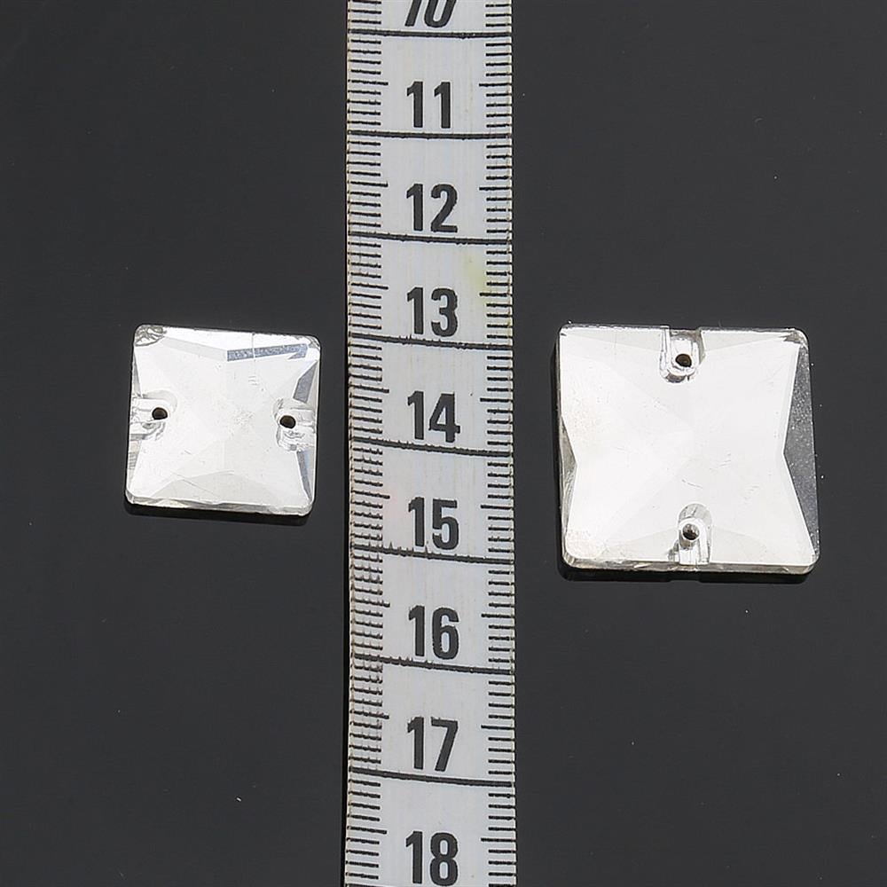 2 Delikli Kare Dikme Kristal Taş