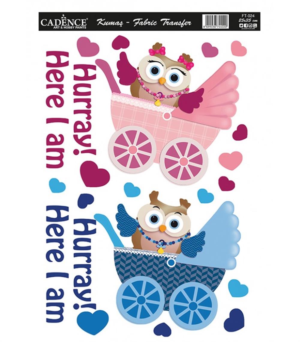 25X35CM CADENCE KUMAŞ TRANSFER FT024