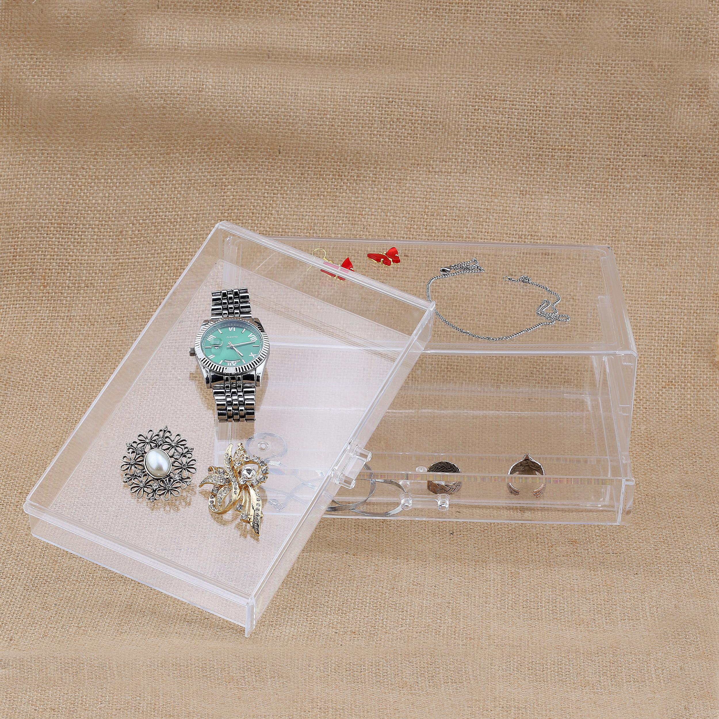 3 Katlı Çekmeceli Pleksi Takı Kutusu