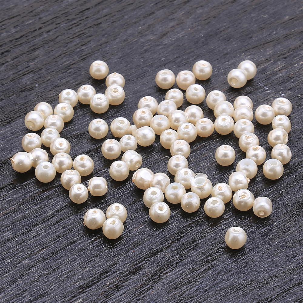 4 mm Cam İnci Boncuk 100 adet