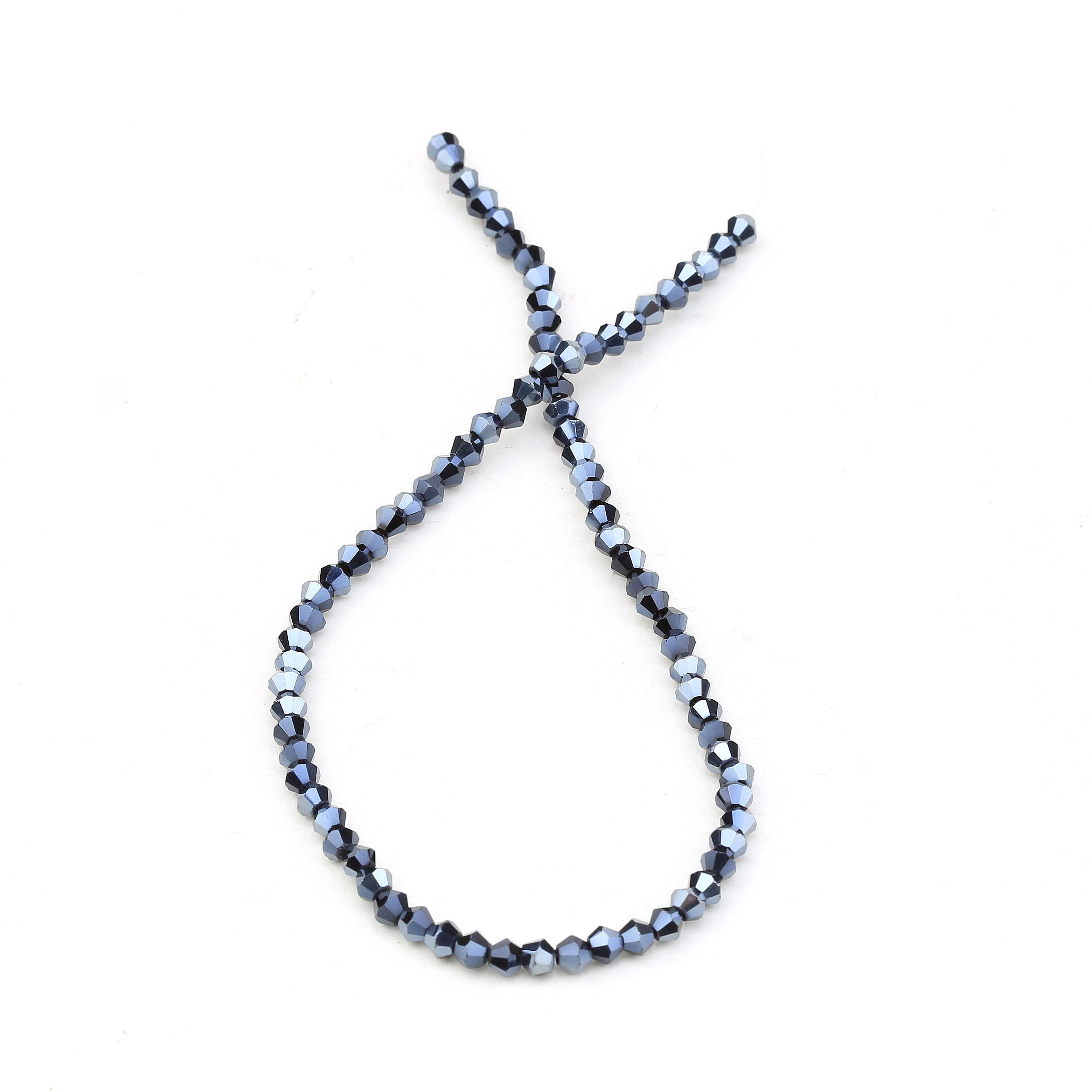 4 mm Hematit Piramit Cam Boncuk