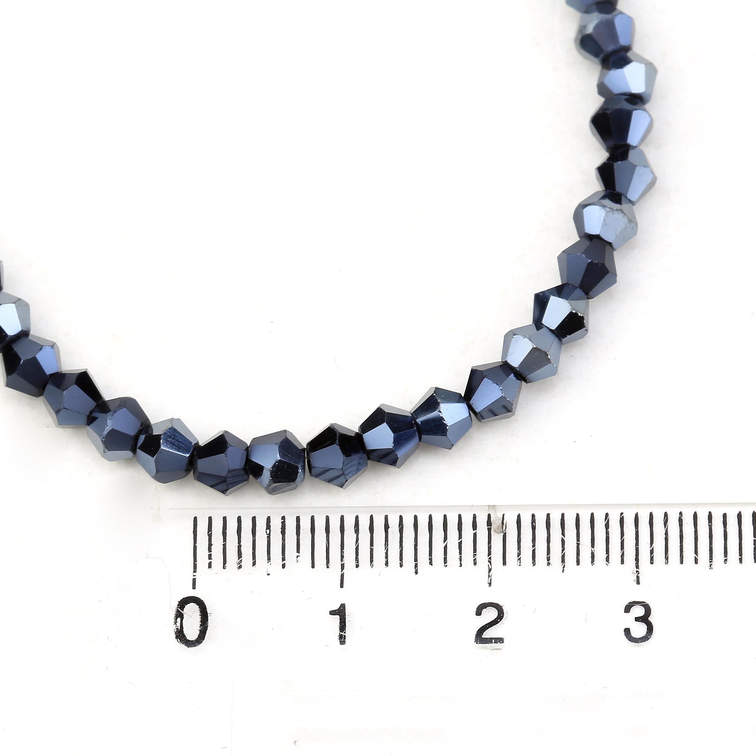 4 mm Hematit Piramit Cam Boncuk