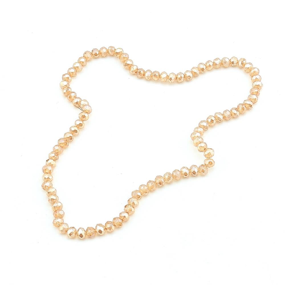 6 mm Bal Rengi Kristal Cam Boncuk