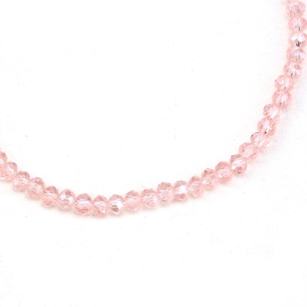 6 mm Bebe Pembe Kristal Cam Boncuk