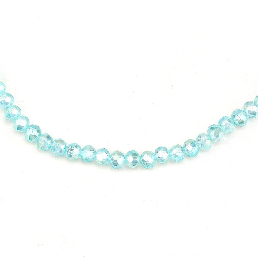 6 mm Su Yeşili Kristal Cam Boncuk