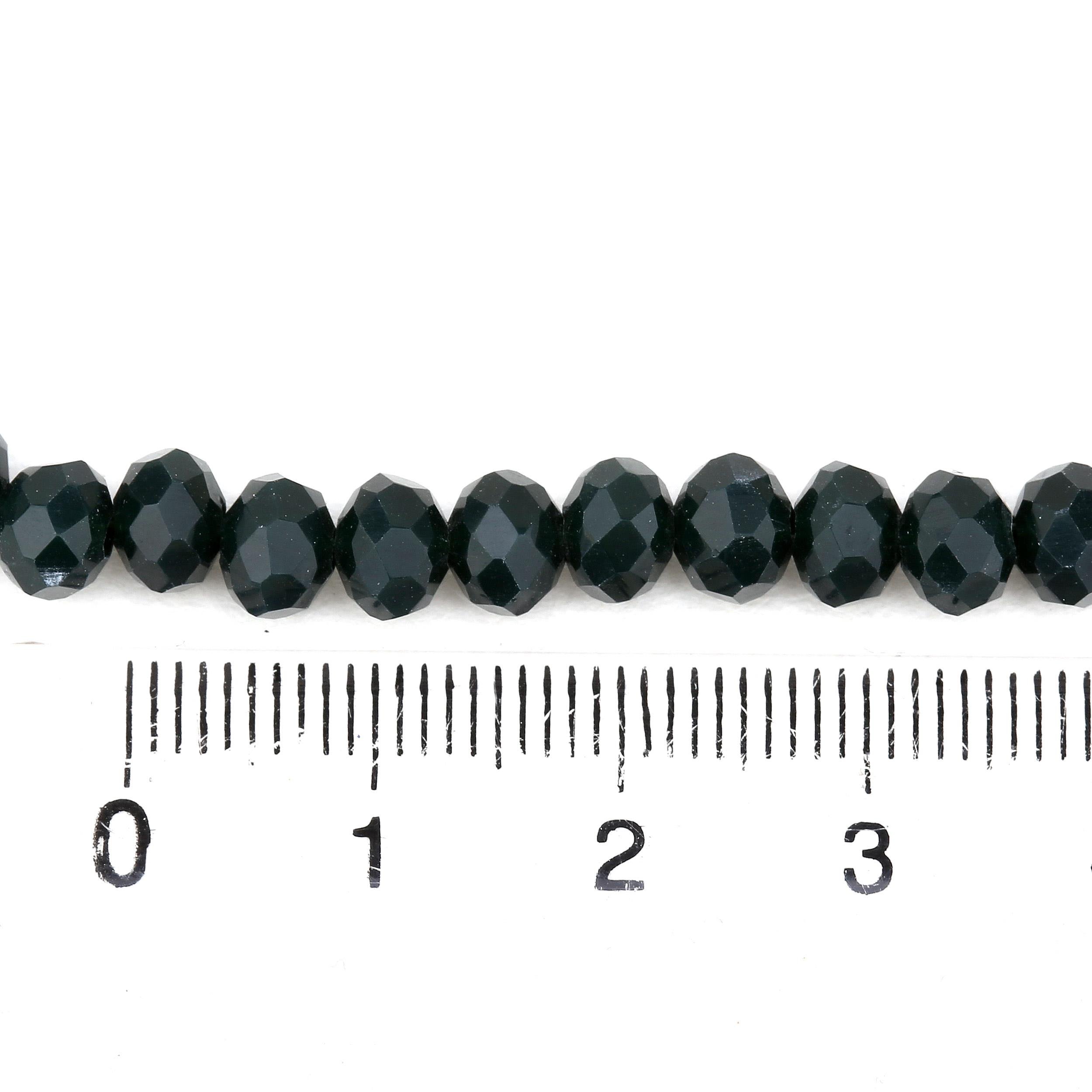 6 mm Zümrüt Yeşili Mat Kristal Cam Boncuk