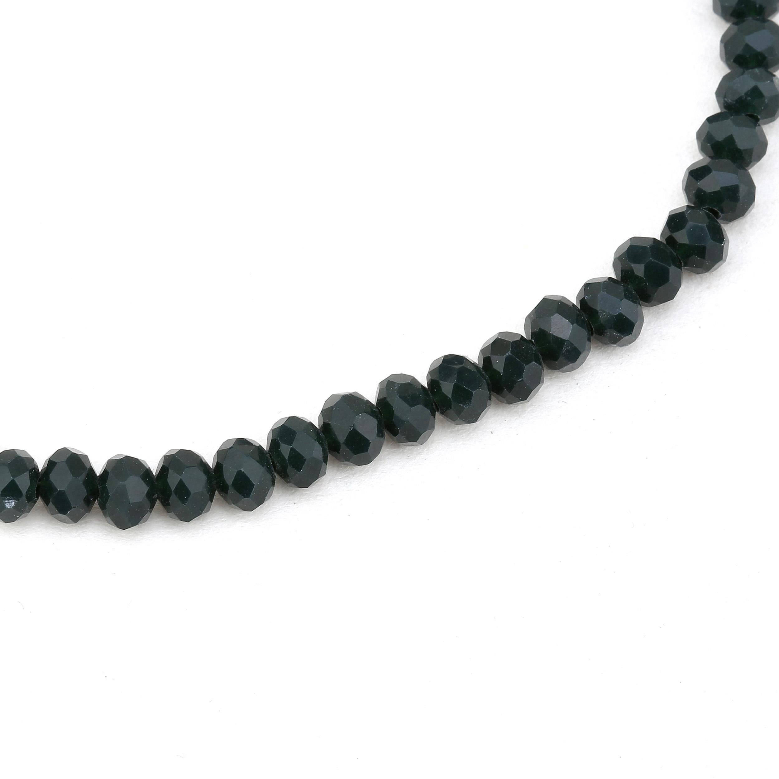 6 mm Zümrüt Yeşili Mat Kristal Cam Boncuk