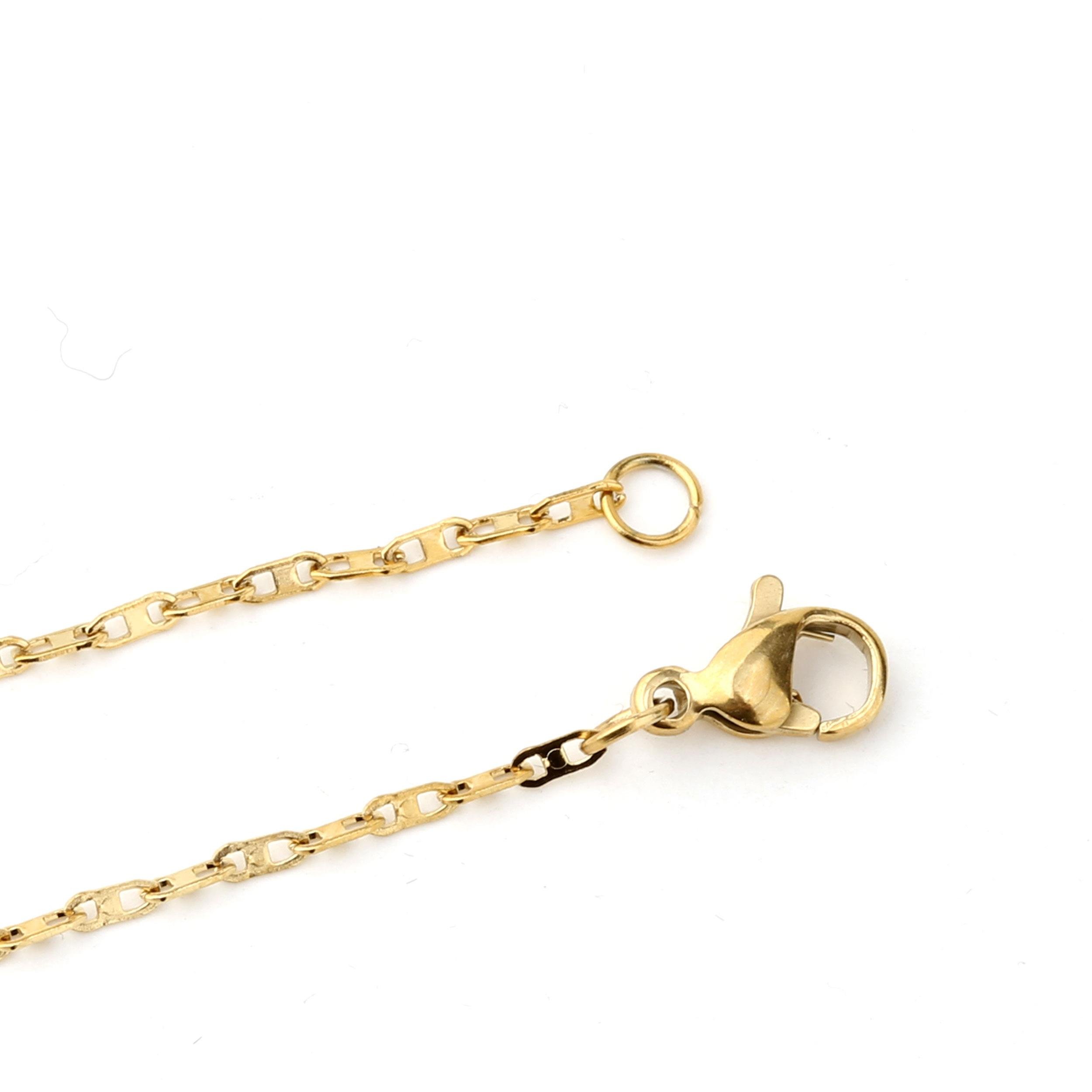 60 cm Gold Renk Çelik Kolye Zinciri