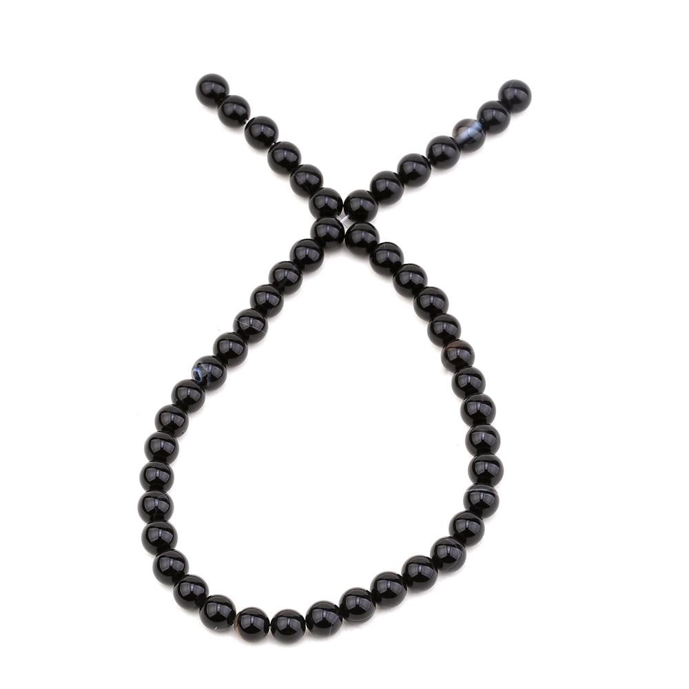 8 mm Siyah Akik Boncuk