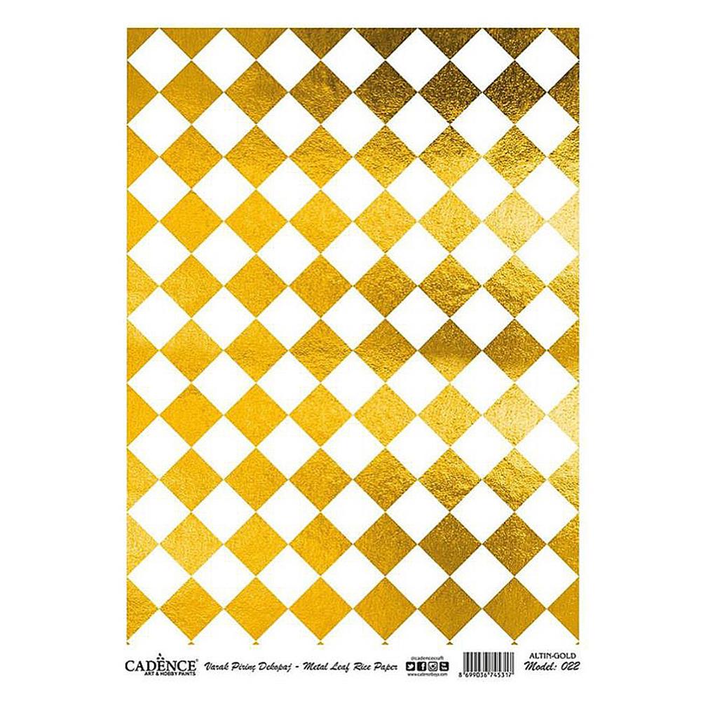 Altın Varak Pirinç Dekopaj Kağıdı 30x42 cm - Model 22