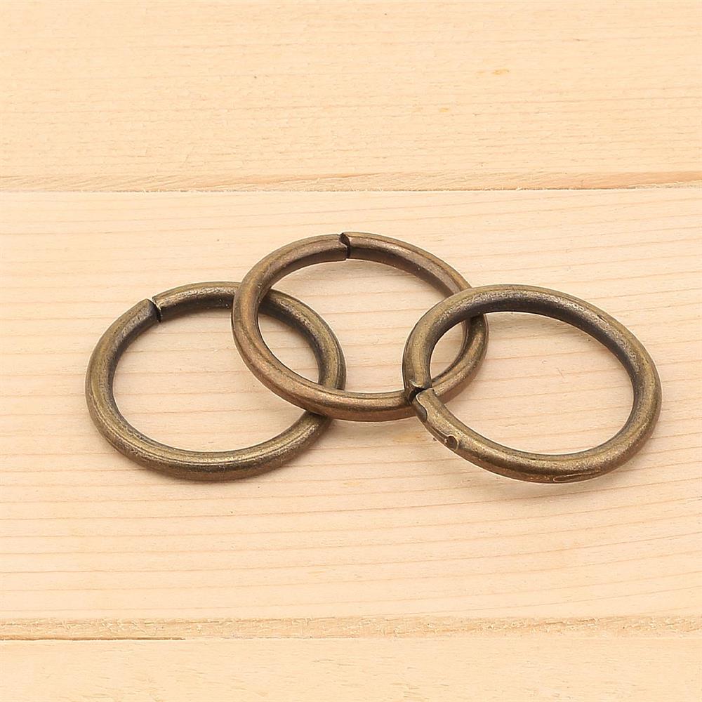 Antik Sarı Metal Halka 3 cm