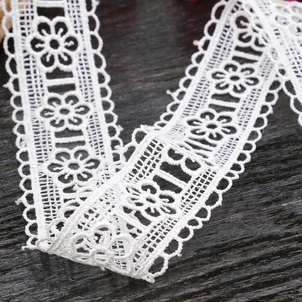 Ara Güpür Dantel Beyaz