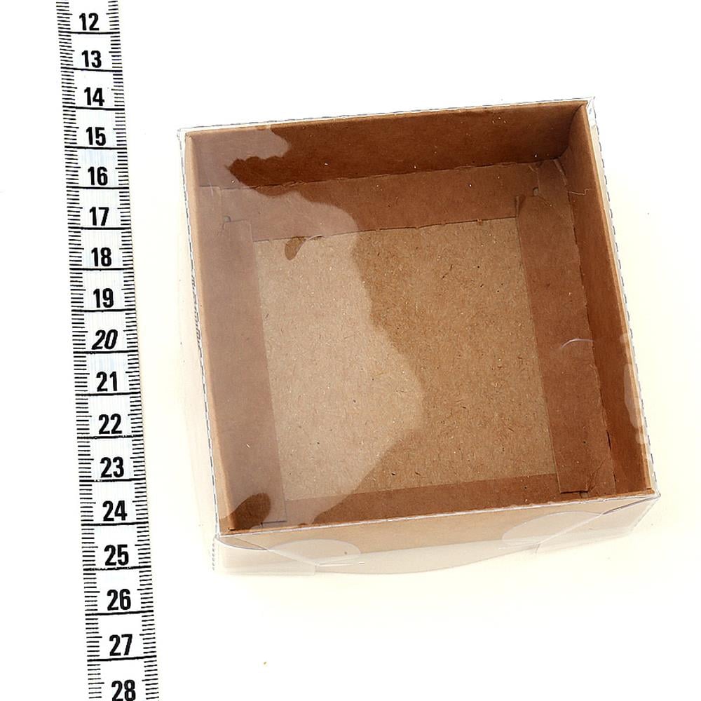 Asetat Kapaklı Kraft Kutu (10 adet)