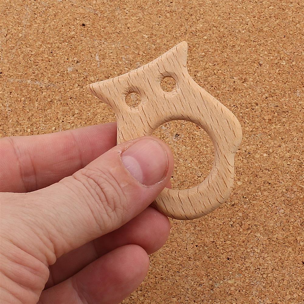 Baykuş Şeklinde Ahşap Diş Kaşıyıcı