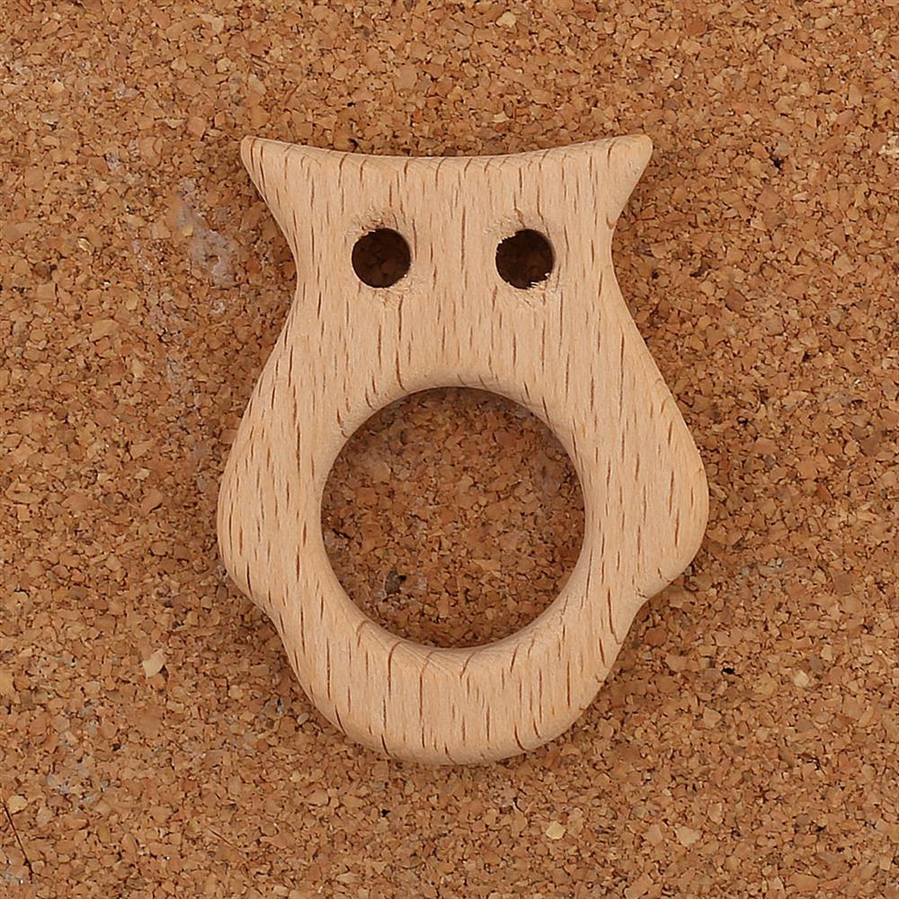 Baykuş Şeklinde Ahşap Diş Kaşıyıcı