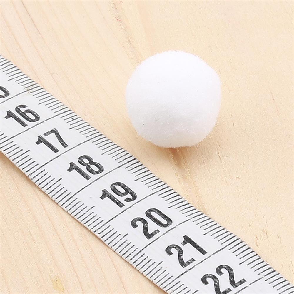 Beyaz Ponpon 50 Adet