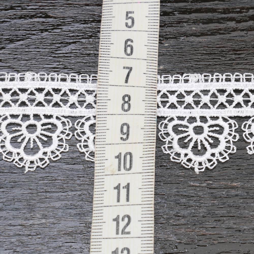 Beyaz Renk Güpür Dantel