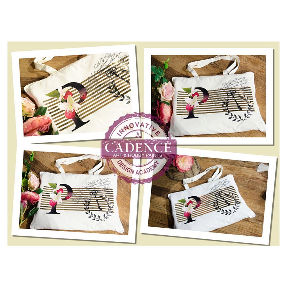 Cadence Çiçekli Harf Kumaş Transfer FT-62