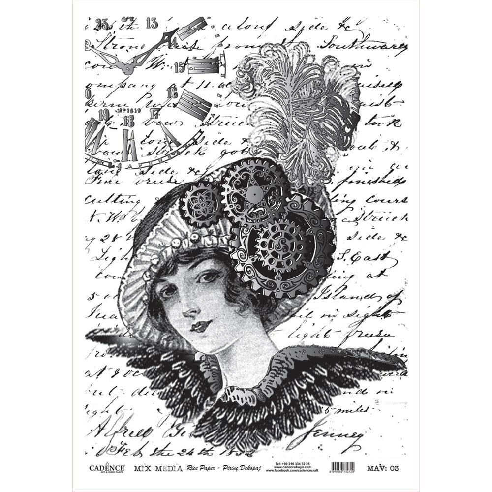 Cadence Mix Media Varak Pirinç Dekopaj MAV-03 GÜMÜŞ