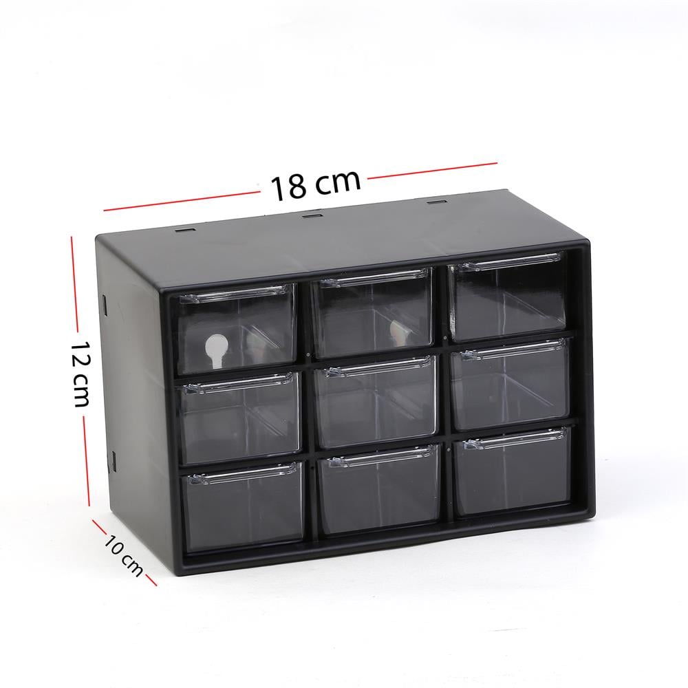 Çekmeceli Taş ve Boncuk Saklama Kutusu Siyah