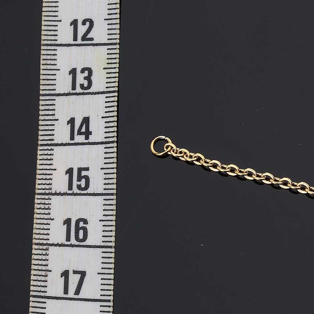 Çelik, Altın Renk Kolye Zinciri - 45 cm