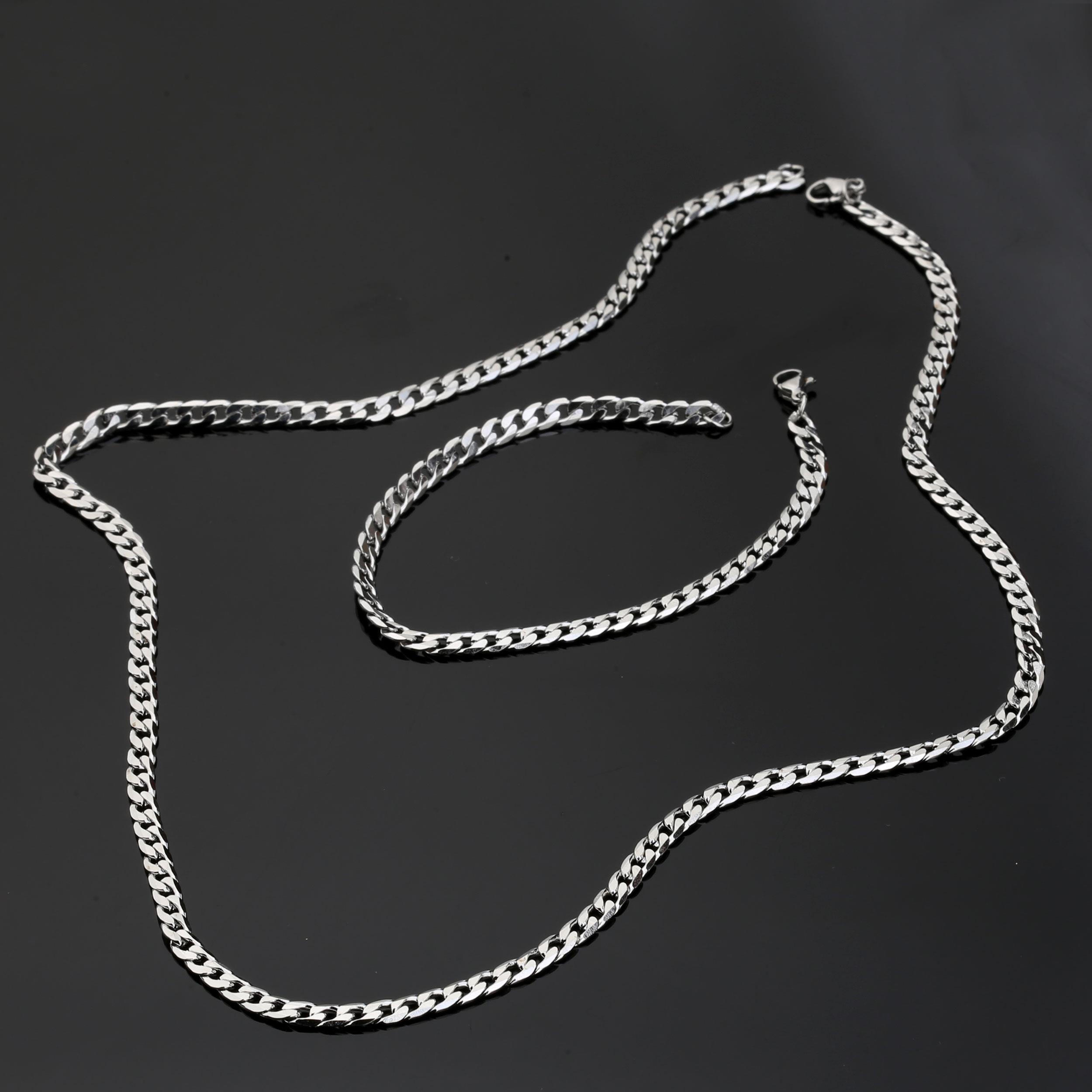 Çelik Kolye Bileklik Seti