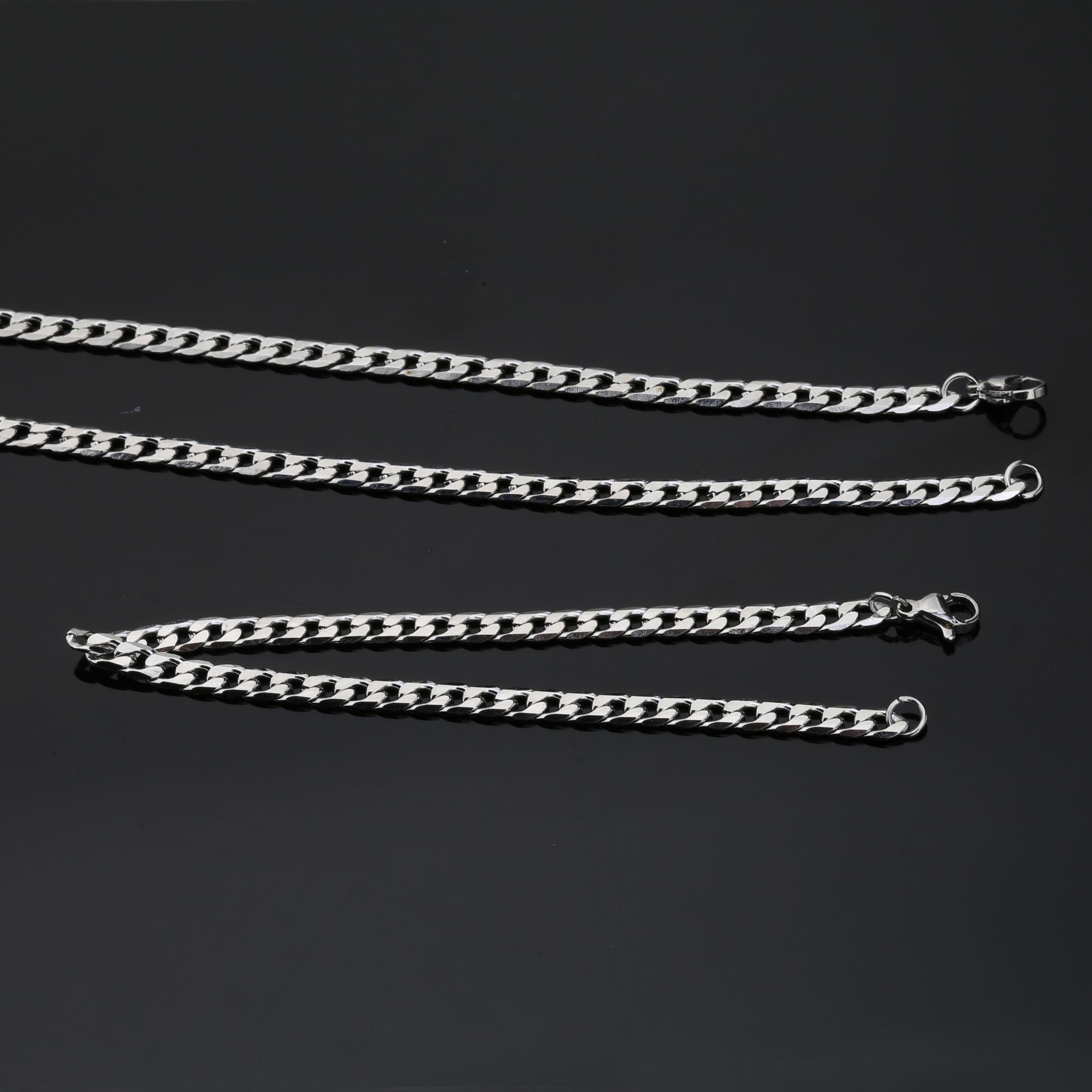 Çelik Kolye Bileklik Seti