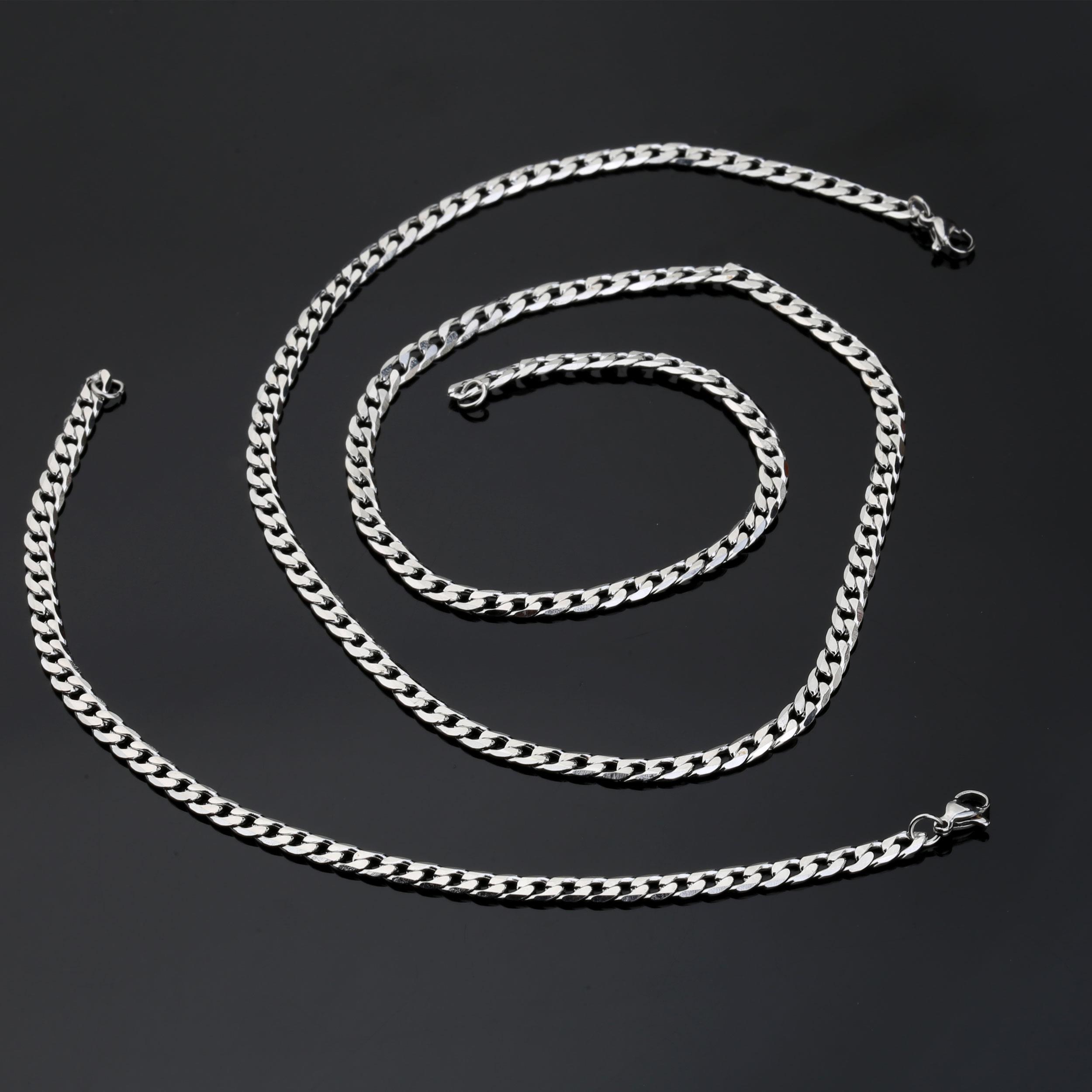 Çelik Kolye Bileklik Seti