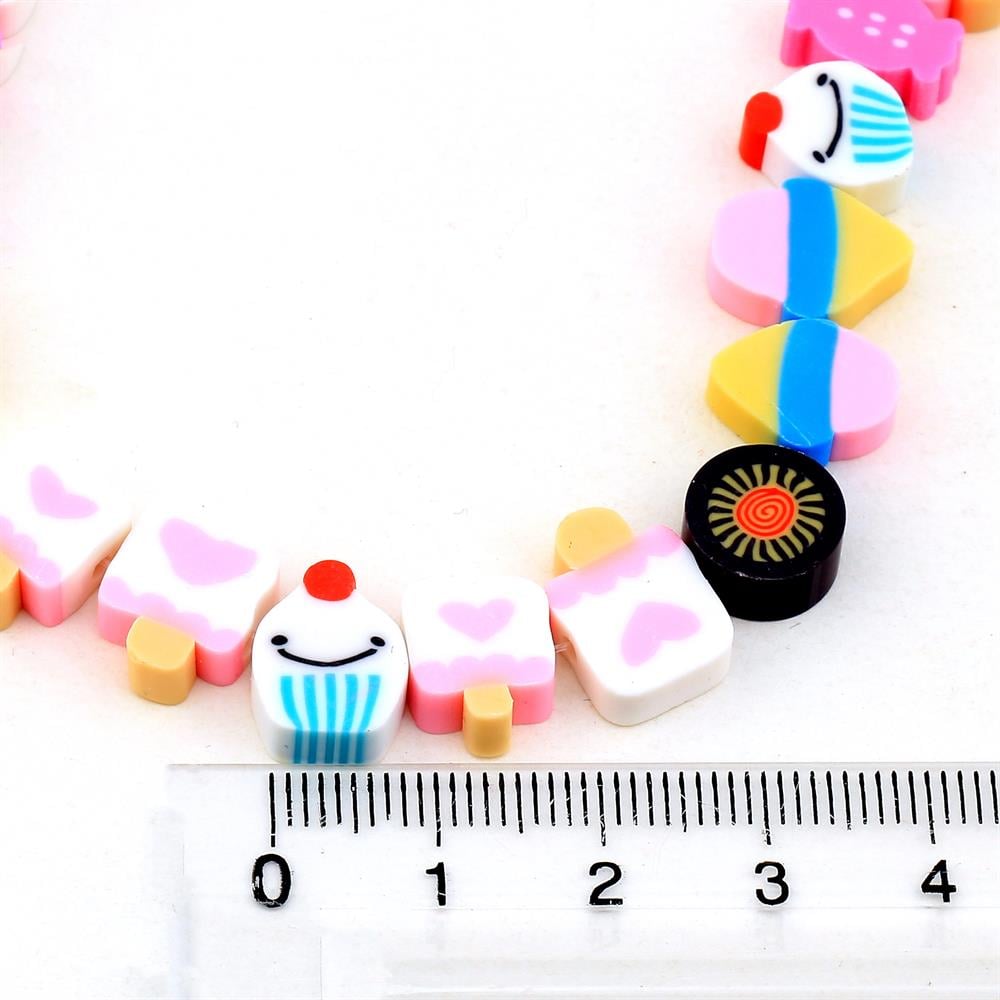 Cupcake Fimo Hamur Boncuk