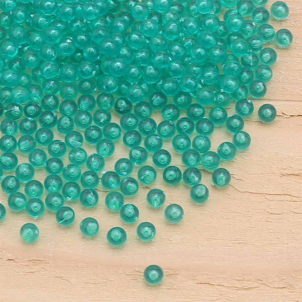 Deliksiz Plastik Boncuk 4 mm Yeşil