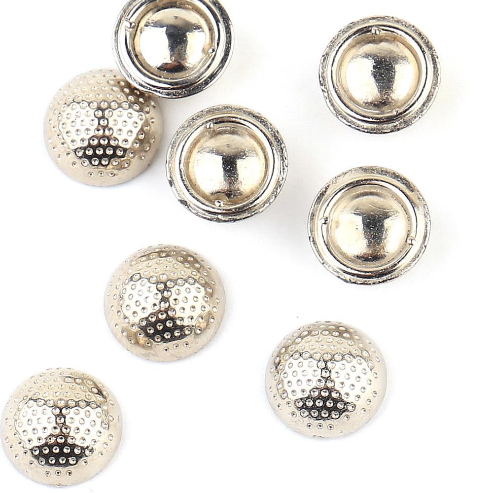 Desenli Metalik Yuvarlak Taş (25 adet)