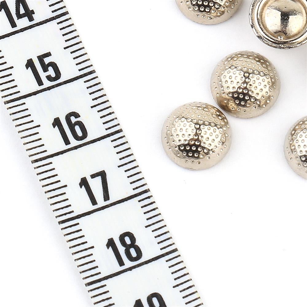 Desenli Metalik Yuvarlak Taş (25 adet)